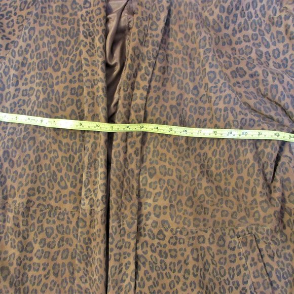 Vintage  Leather Swing jacket, leopard print - Picture 8 of 12